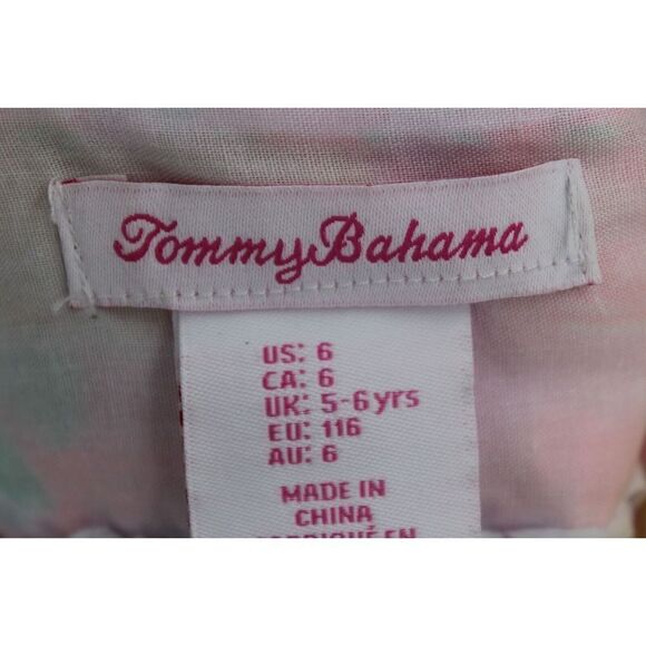 Tommy Bahama Hawaiian Sun Dress Pink/Yellow/Green Size 6 Fully lIned - Picture 7 of 8
